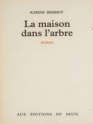 cover image of La Maison dans l'arbre